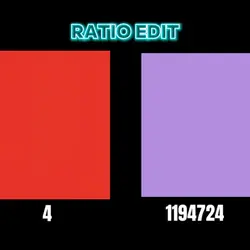 Ratio edit