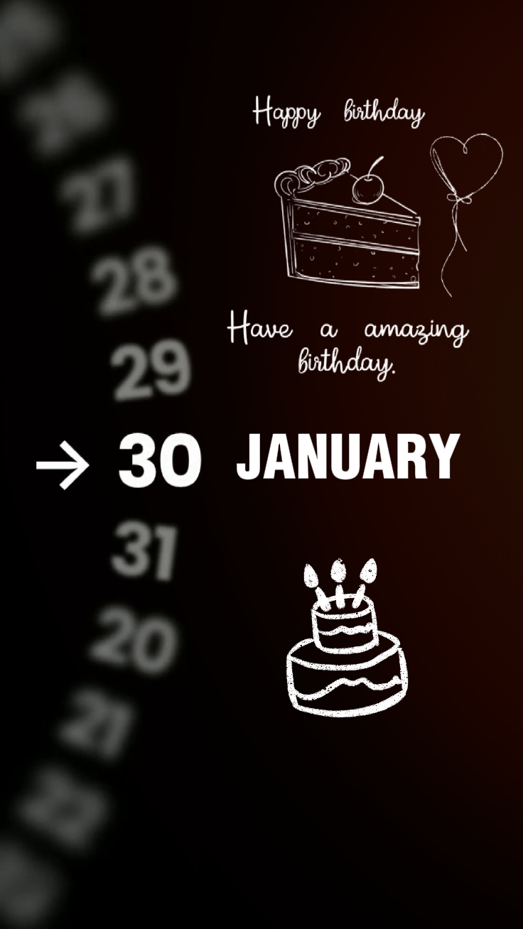 HBD 30 JANUARY 