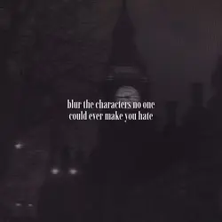 blur the characters