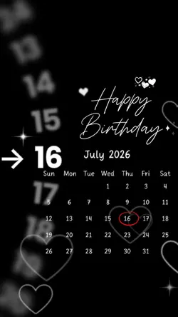 Birthday 16 July
