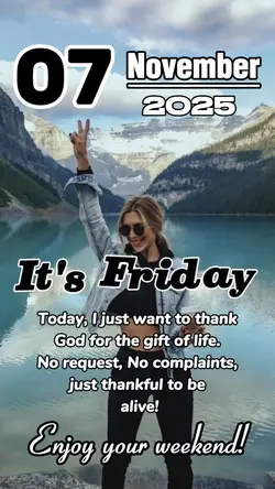 It's Friday