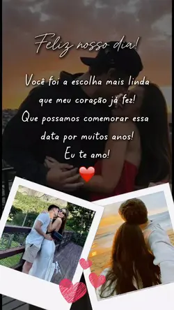 Feliz nosso dia amor