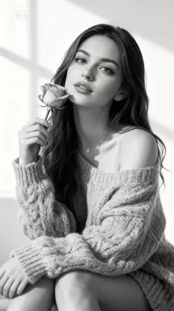 black and white