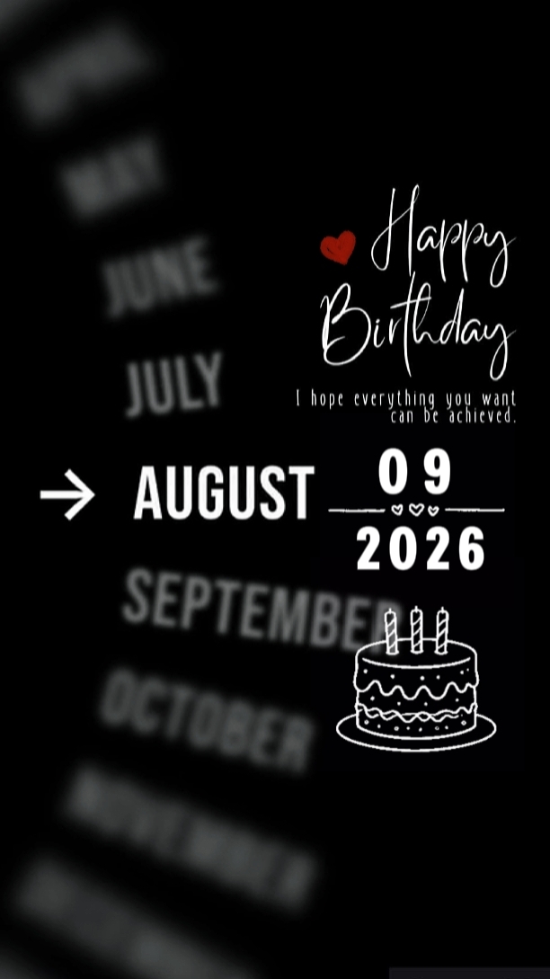 HBD HUSBAND 9 AUGUST