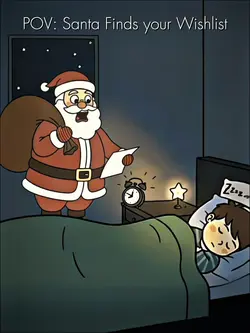 Santa finds wishlist