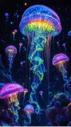 Colorful jellyfish