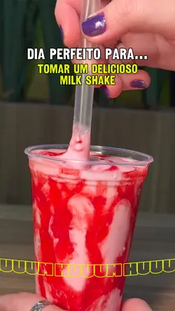 Milk shake saboroso 