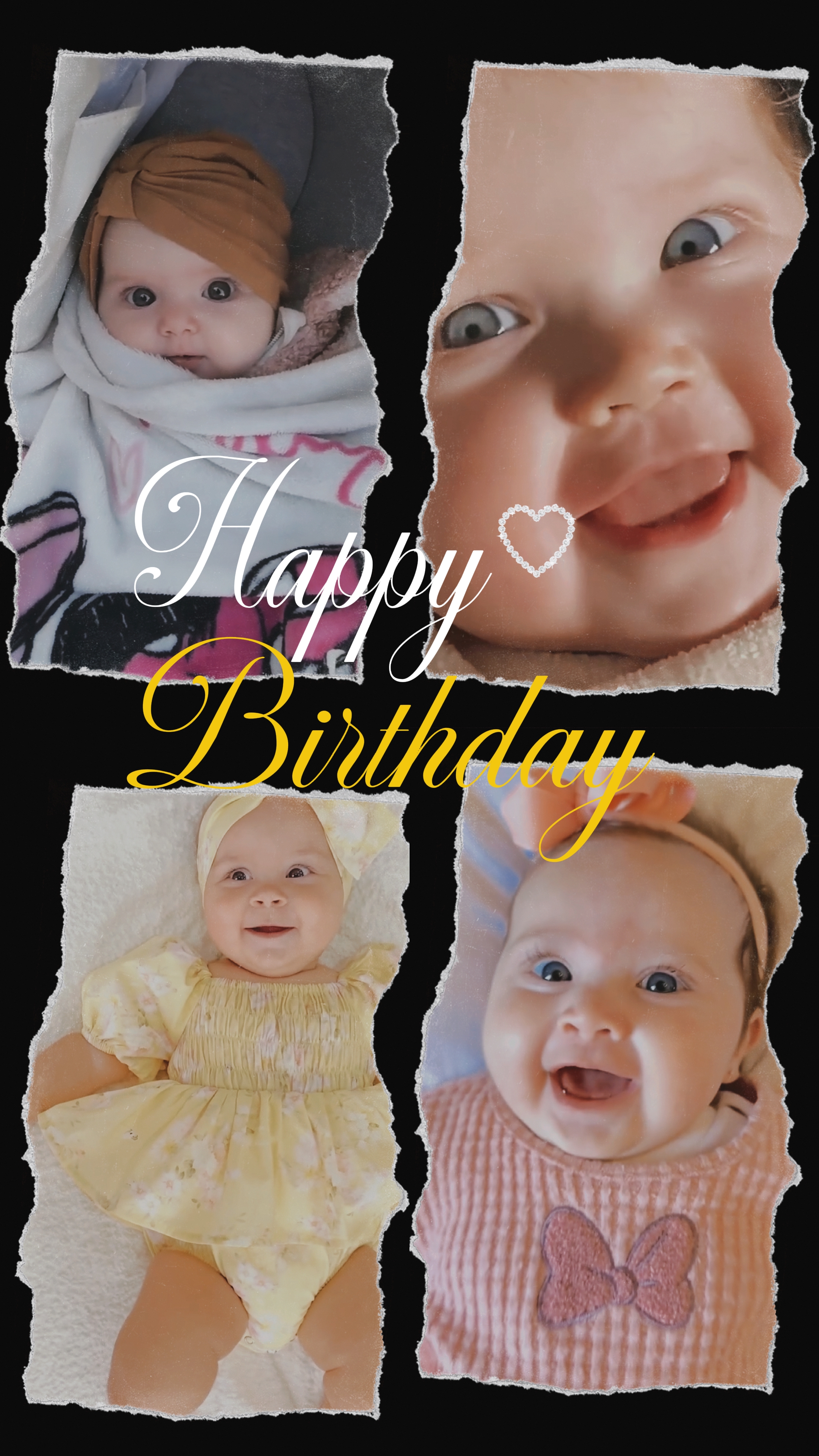 Joyeux anniversaire bébé 
