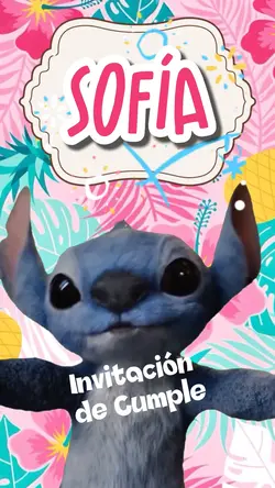 Invitación de stitch