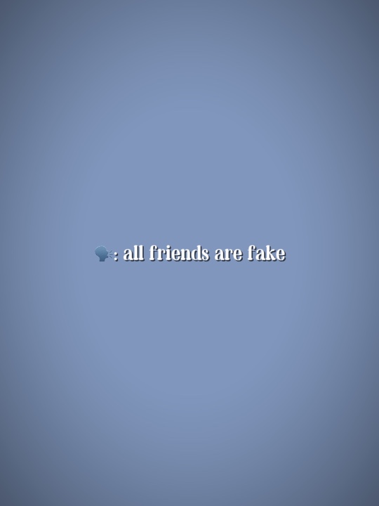 Alle Freunde sind unecht