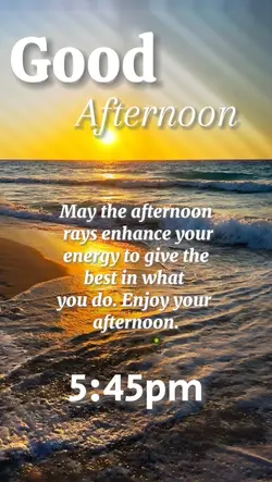 good afternoon