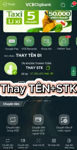 Thay Tên+STK