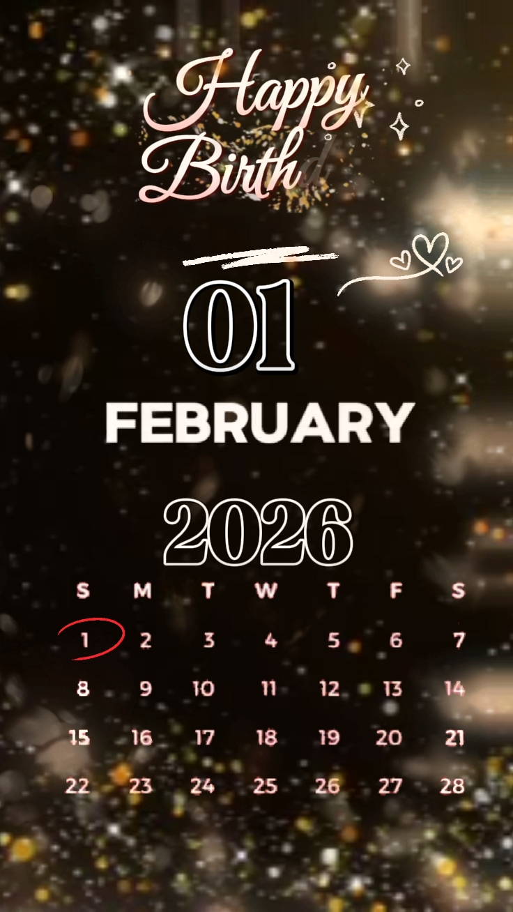 Selamat ulang tahun 01 Februari
