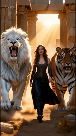 my pet white lion