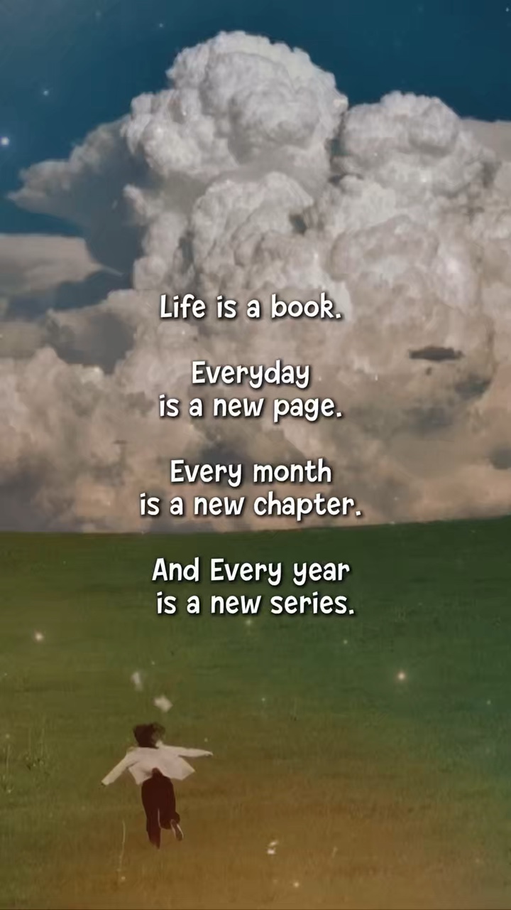 A vida é um livro.