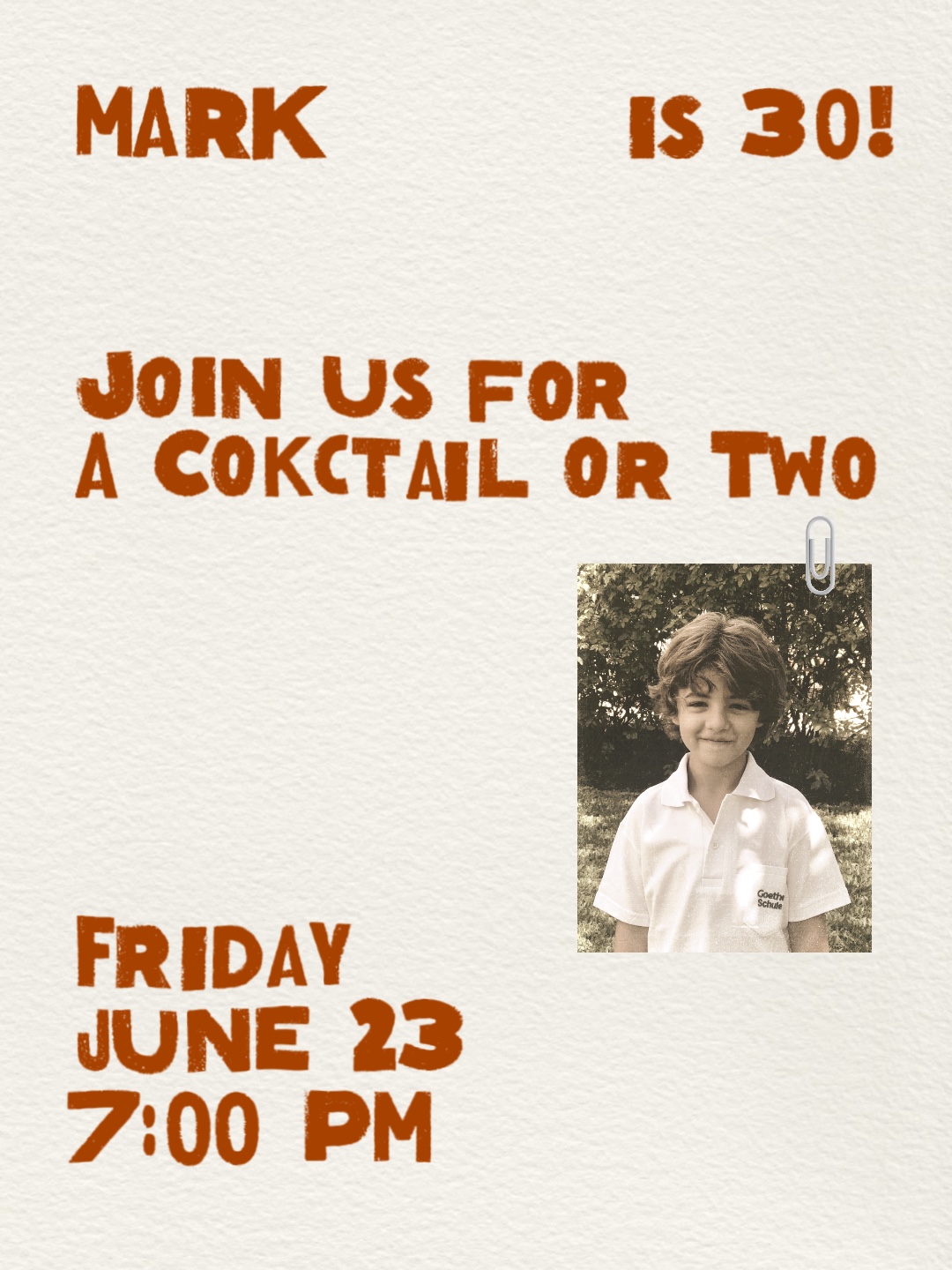 birthday invitation