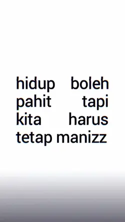 hidup boleh pahit