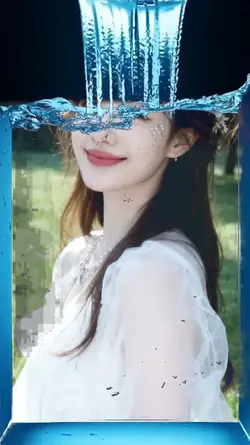 高級感水瀑濾鏡容儲