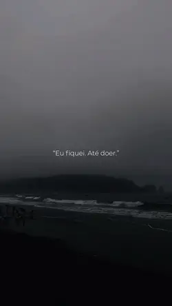 Fiquei até doer