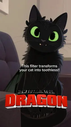 Toothless filter 🐈‍⬛ 