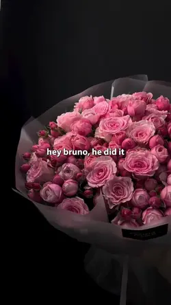 hey bruno he dit it