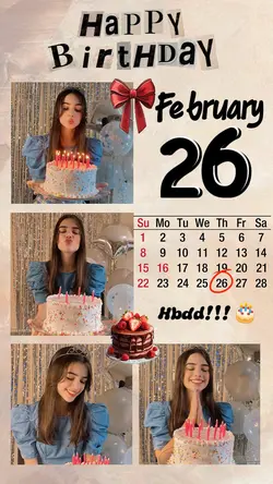 hbd 26 February