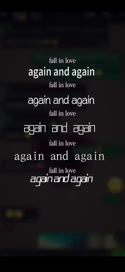 again and again