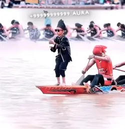 Aura farming on boat