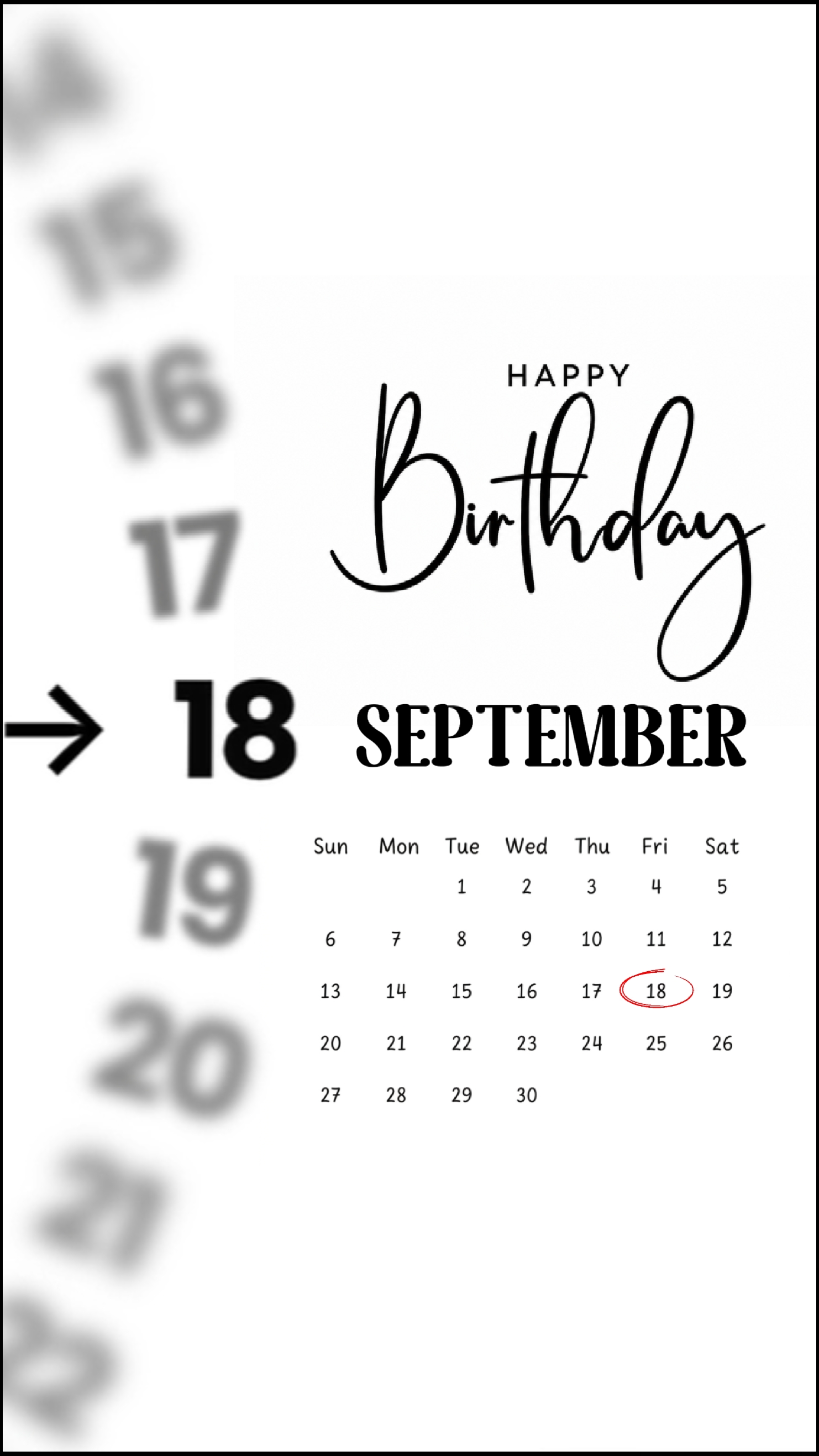 Happy B'day 18 Sept