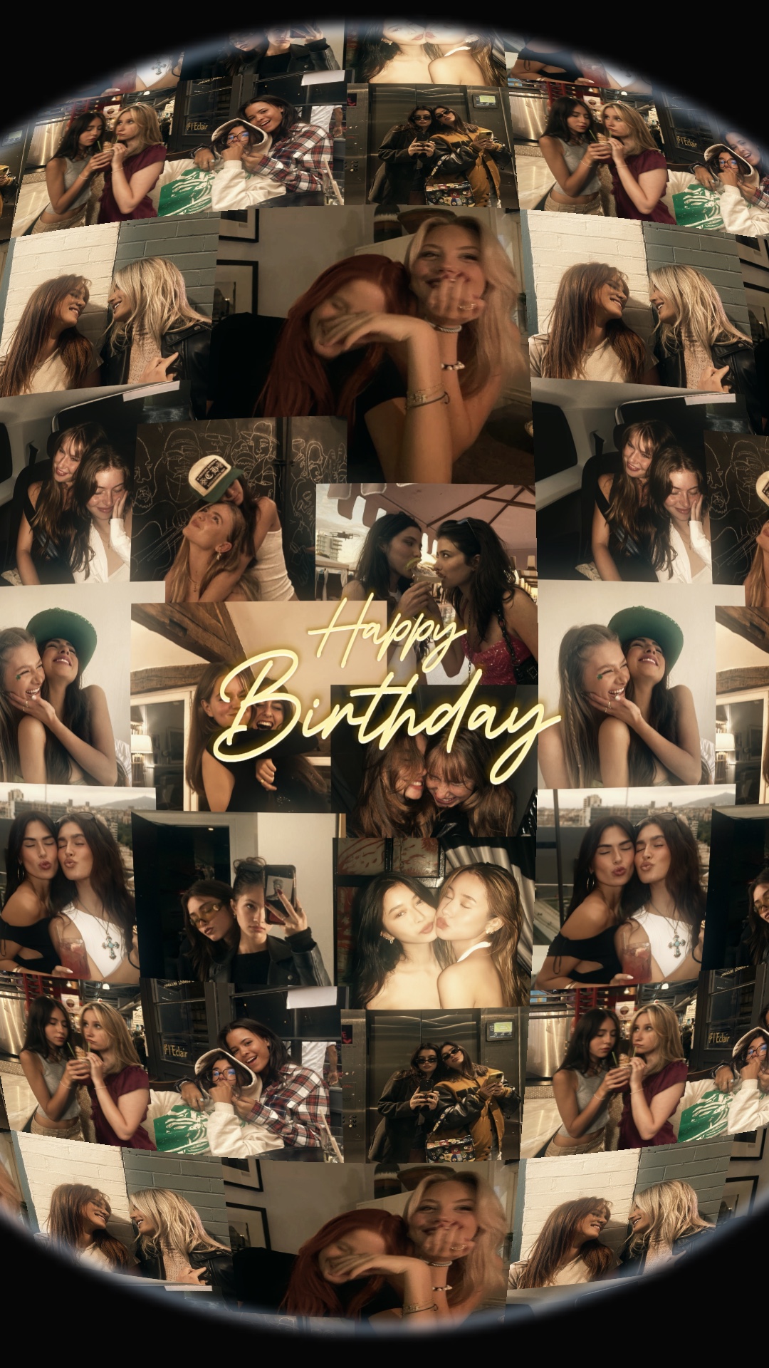 birthday collage