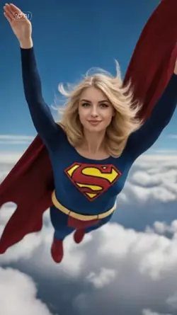 Supergirl flying Ai