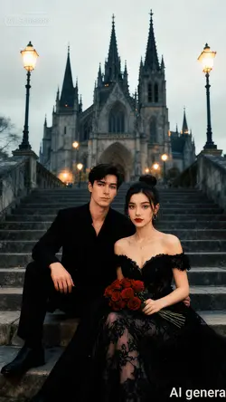 Black Themed Wedding