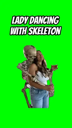 Lady dance skeleton 