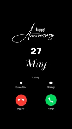 ANNIV 27 MAY CALLING