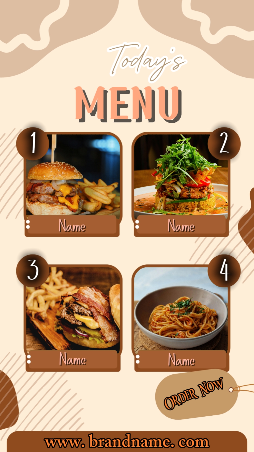 Estética Da Comida Do Menu