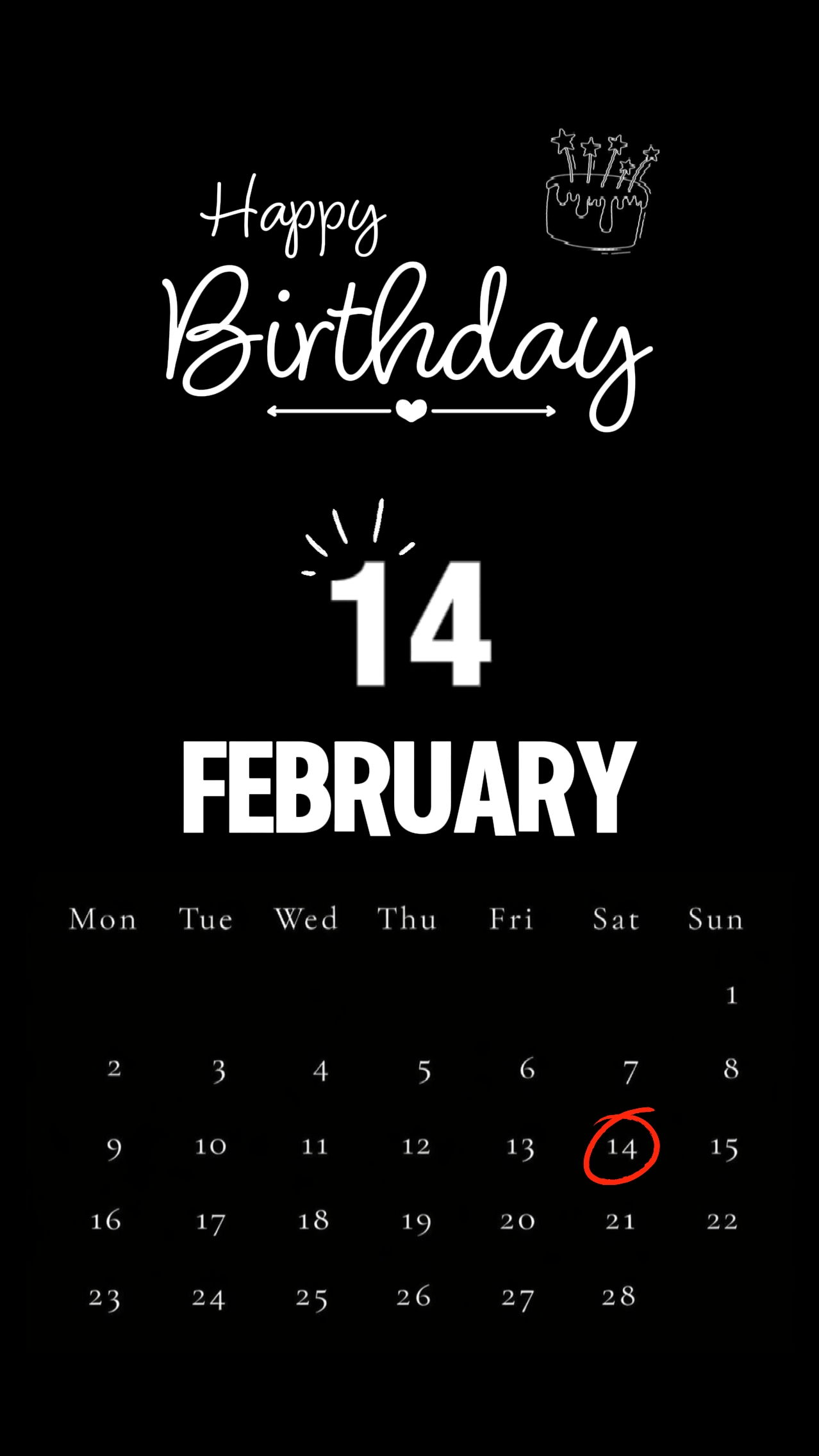 CUMPLEAÑOS 14 DE FEBRERO