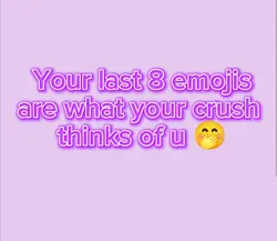 crush thinks of u