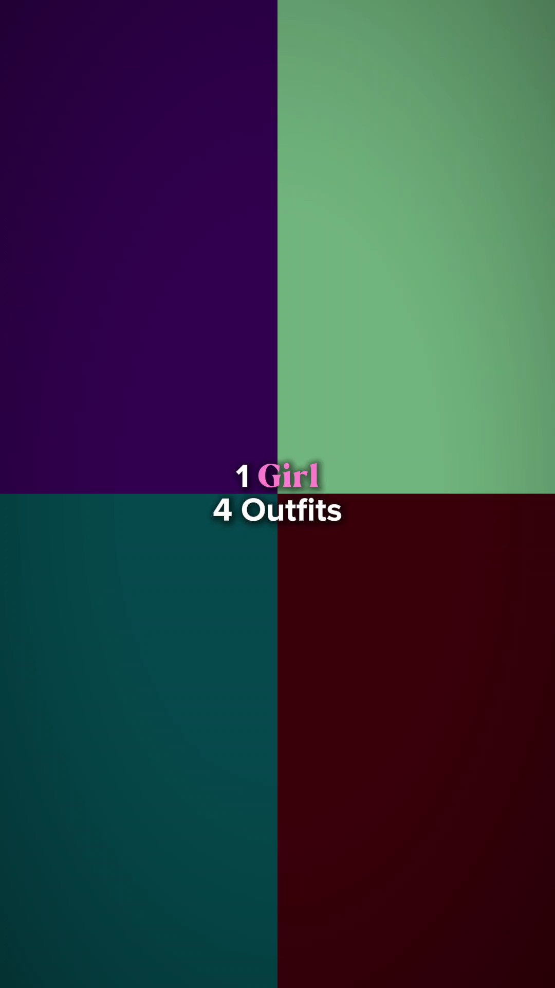 1 girly 4 tenues 