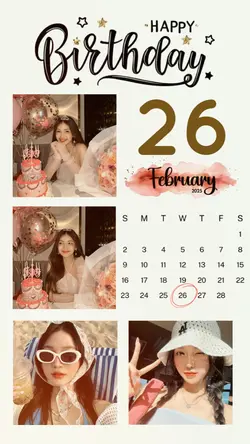 BIRTHDAY 26 FEBRUARY