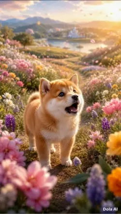 🌈希望へ歩く子犬|小さな奇跡