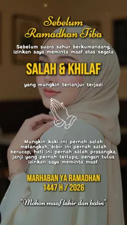 Sebelum RamadhanTiba