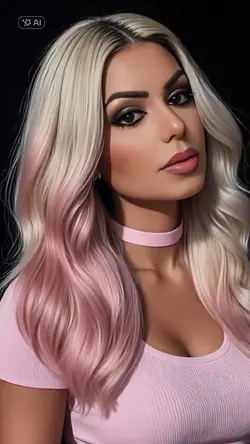 Platinum pink hair