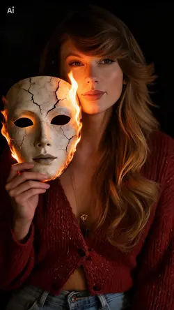 Fiery mask