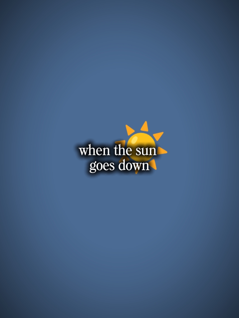Die Sonne geht unter