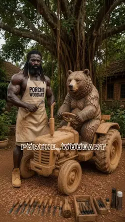 Bear Wood carving 