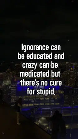 No cure for stupid