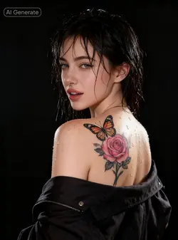 tattoo flower ai
