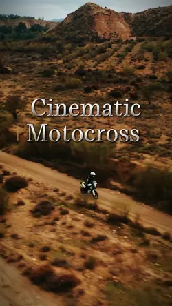 Cinematic motocross