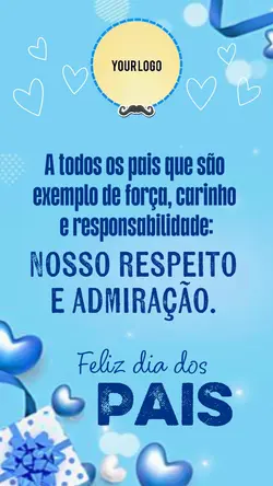 Dia dos pais cartão