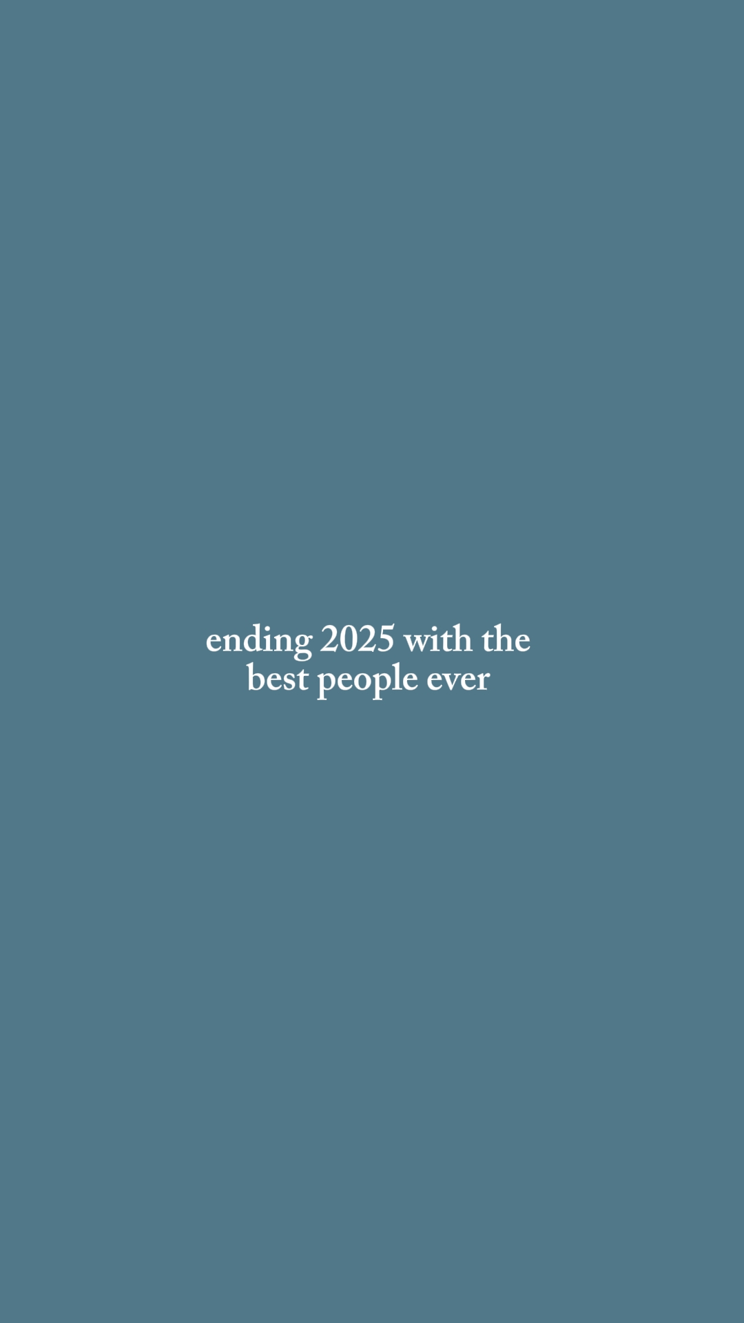 ending 2025 with the